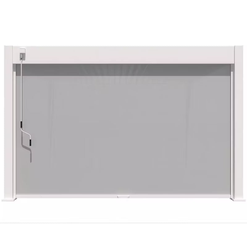 Pergolarullegardin 370,5x233,5 cm Hvid