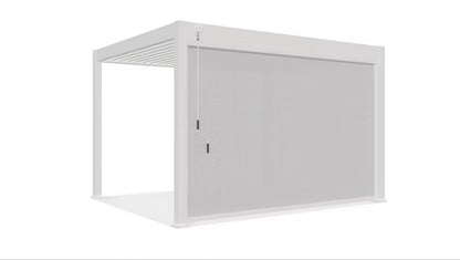 Pergolarullegardin 370,5x233,5 cm Hvid