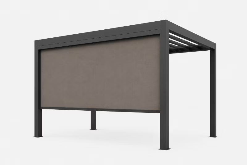 Pergolarullegardin 370x232 cm Antracitgrå