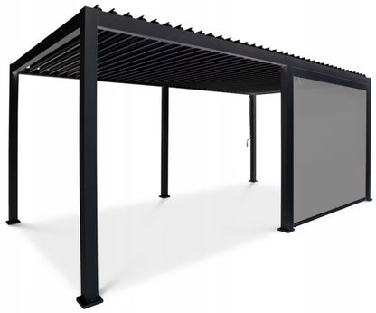 Pergolarullegardin 3m 279x237 cm Antracitgrå