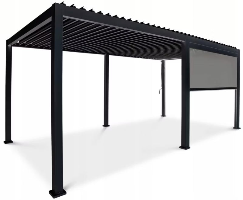 Pergolarullegardin 3m 279x237 cm Antracitgrå