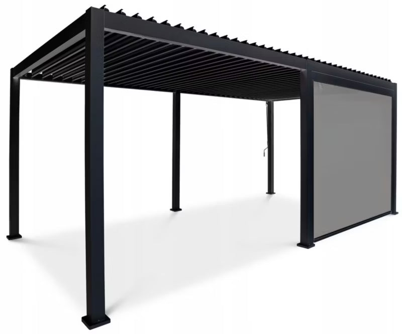 Pergolarullegardin 3m 279x237 cm Antracitgrå