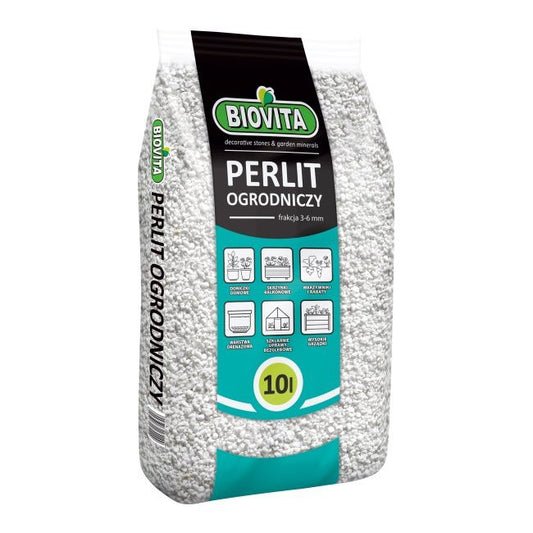 Perlit Biovita 10 l – naturligt mineralprodukt til forbedring af jordstruktur