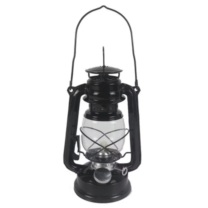 Petroleumslampe 24 cm Sort