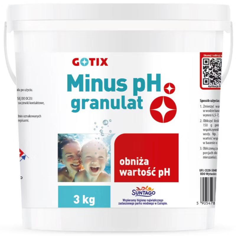 pH Minus Granulat 3 kg til Pool