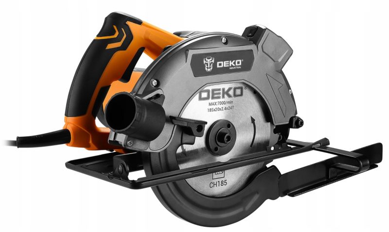 DEKO 1600W rundsav med laserstyreskinne, 1 sæt