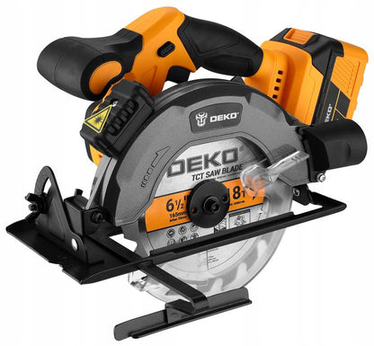 DEKO akku rundsav 1600W 3Ah 20V komplet