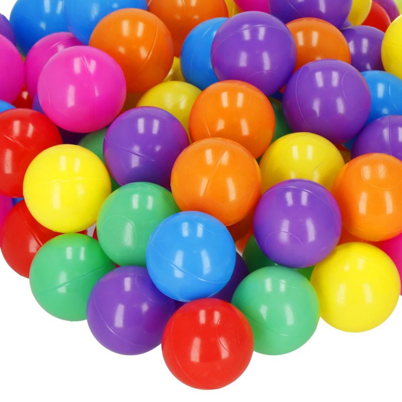 Springos 200 stk. bolde til tørt bassin - multifarvet sæt til børnelege