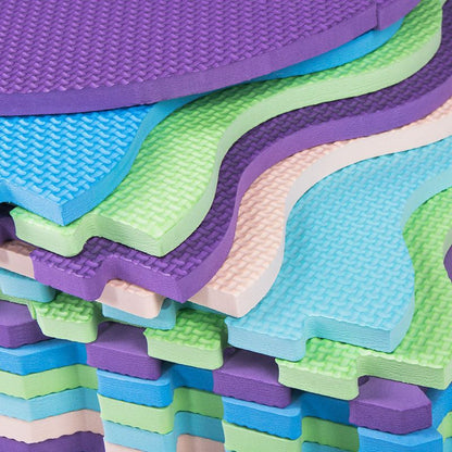 Springos skumpuslespil til børn 90x90 cm 77 dele 1 stk.