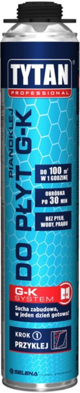 Tytan skumklæber til gipsplader 830 ml