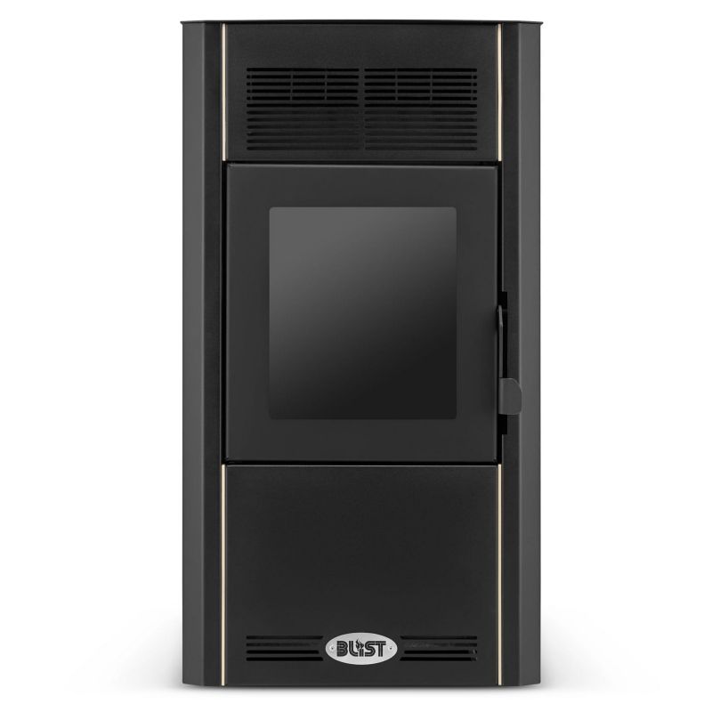 Pilleovn Optima 10 kW Cappuccino 51x37,5x76,5 cm