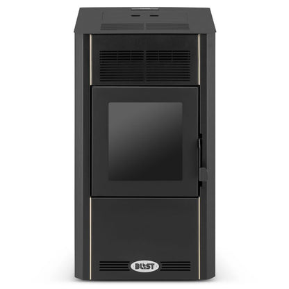 Pilleovn Optima 10 kW Cappuccino 51x37,5x76,5 cm