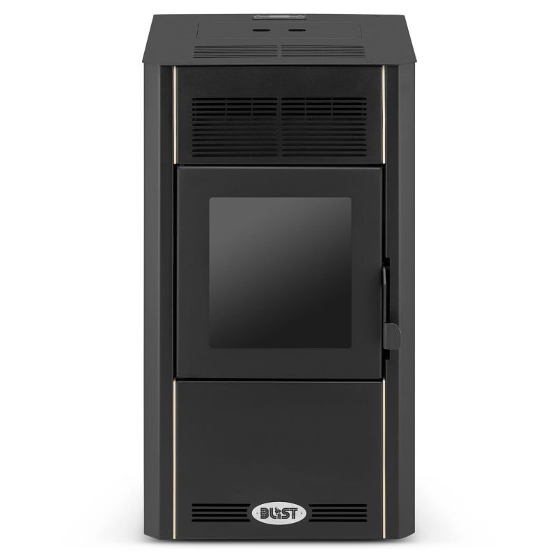 Pilleovn Optima 10 kW Cappuccino 51x37,5x76,5 cm