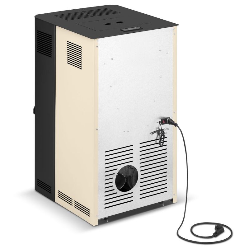 Pilleovn Optima 10 kW Cappuccino 51x37,5x76,5 cm