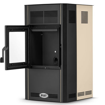 Pilleovn Optima 10 kW Cappuccino 51x37,5x76,5 cm