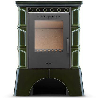 Brændeovn Fritstående Kakkelovn 10 kW Oliven