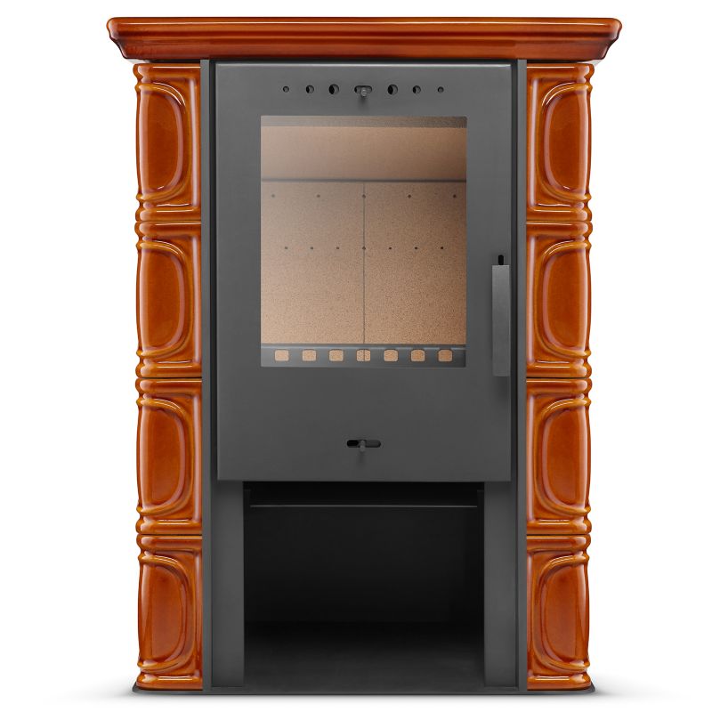 Flama Eldur keramisk kakkelovn i honningfarve, 1 stk.