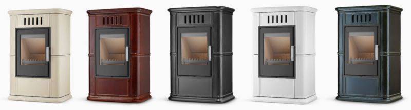 Kakkelovn OLBIA 76x51 cm 6,3 kW med Luftindtag | 8588005436656