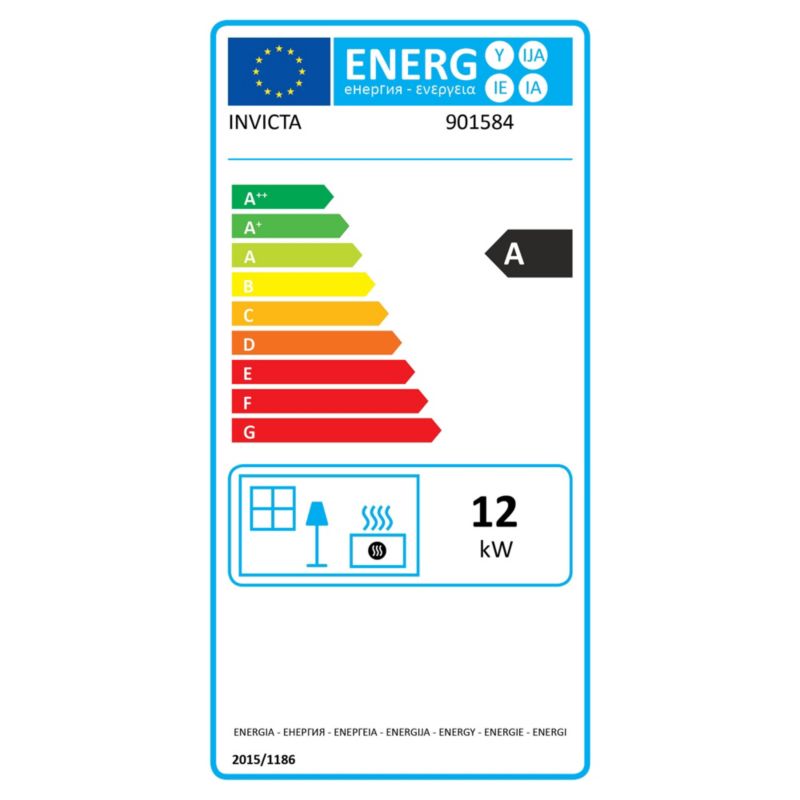 Balham støbejernsbrændeovn 12 kW