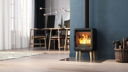 Brændeovn Flam 5 kW Sort