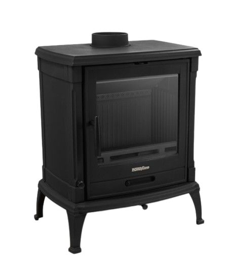 Brændeovn IBERIA 9 kW Støbejern Sort