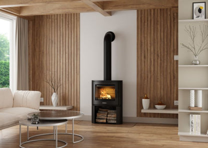 Brændeovn Modena 9 kW Sort