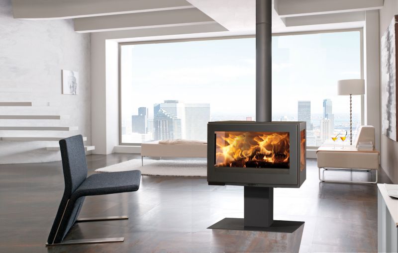 Brændeovn HARMONIE 3V EcoDesign 7,2 kW Sort
