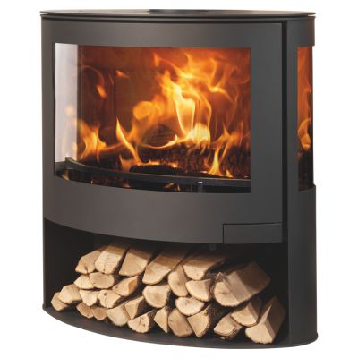 Brændeovn SKY 8,3 kW Sort med 3 Glas