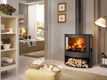 Brændeovn SKY 8,3 kW Sort med 3 Glas