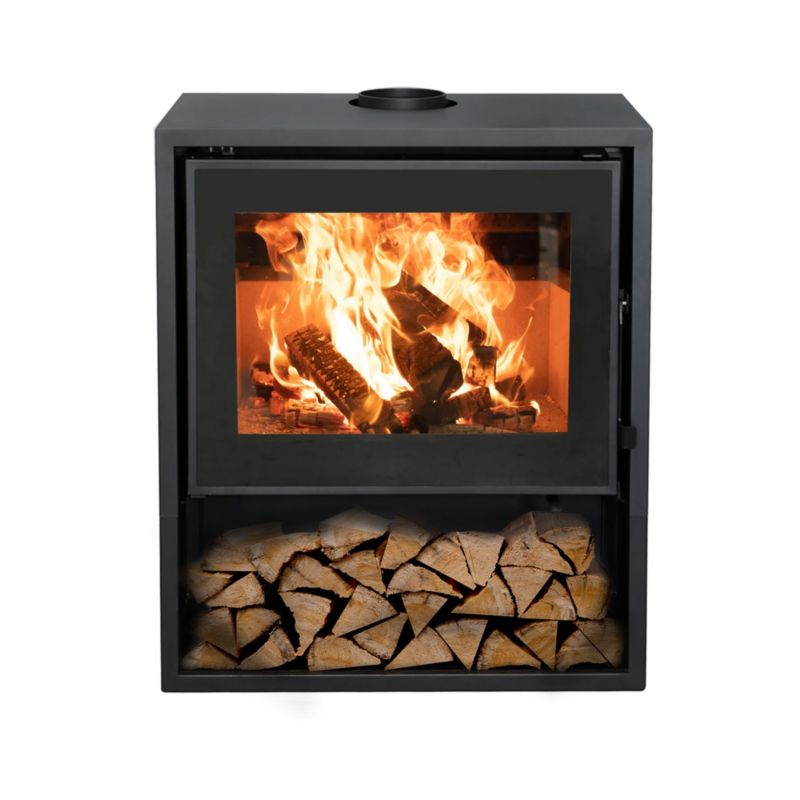 Brændeovn Arclas 12 kW 78x44x90 cm Sort Stål