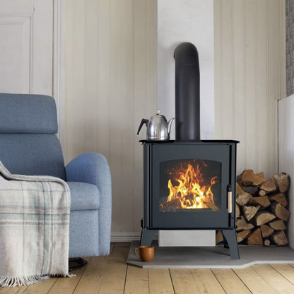Brændeovn Dita 11,8 kW 60x70,5 cm Sort
