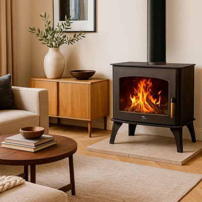 Brændeovn Dita 13,1 kW 74x43 cm Sort