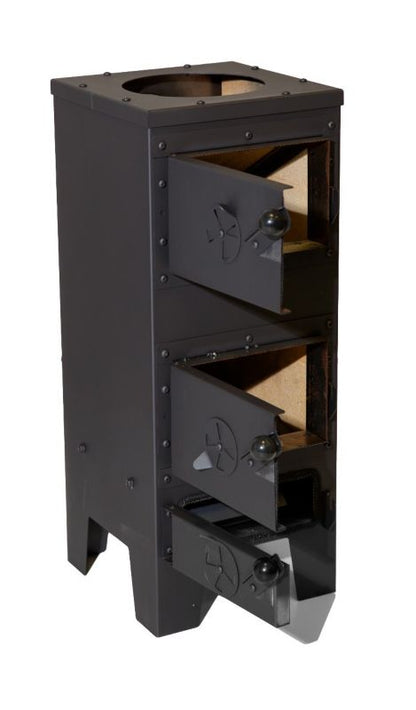 Brændeovn Jowisz 6 kW 27x39x69 cm Sort