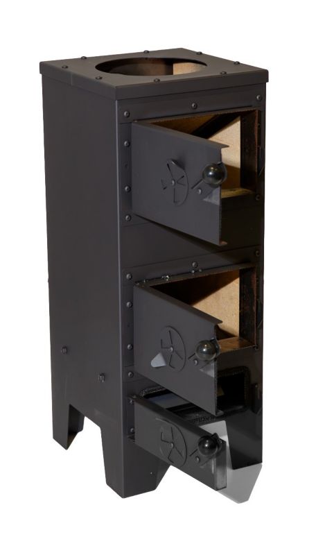 Brændeovn Jowisz 6 kW 27x39x69 cm Sort