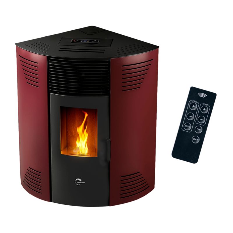 Pilleovn Hjørne Iseos 12,2 kW Vinrød
