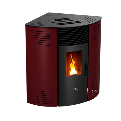 Pilleovn Hjørne Iseos 12,2 kW Vinrød
