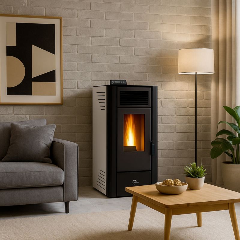 Pilleovn Anita 11,6 kW Hvid