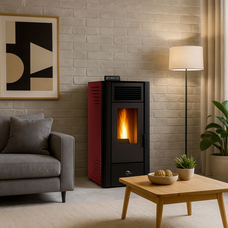 Pilleovn Anita 11,6 kW Bordeaux