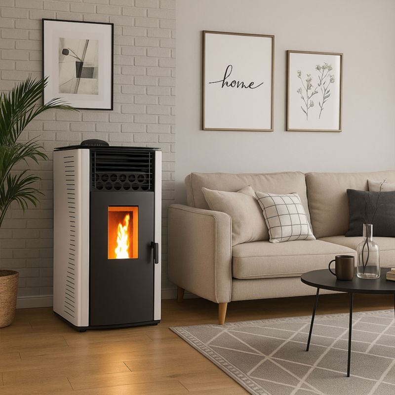 Pilleovn Anita 15 kW Hvid