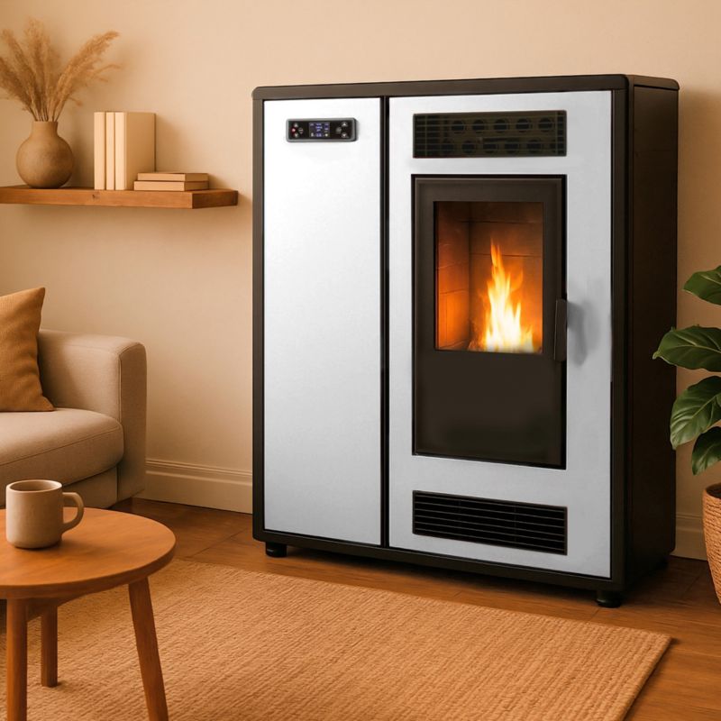 Pilleovn Astral Slim 12,2 kW Hvid