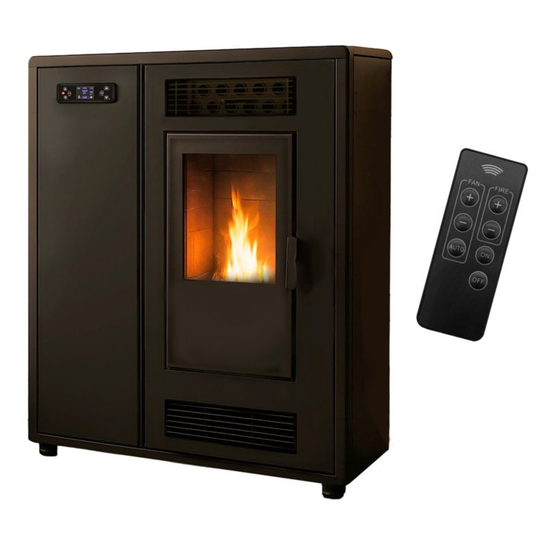 Pilleovn Astral Slim 12,2 kW Sort