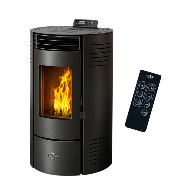 Pilleovn Azora 11,6 kW Sort