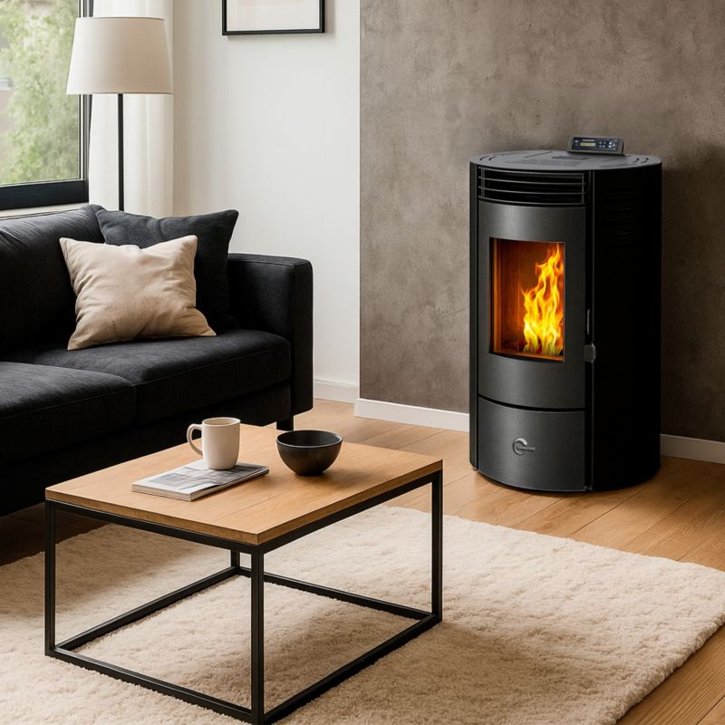 Pilleovn Azora 11,6 kW Sort
