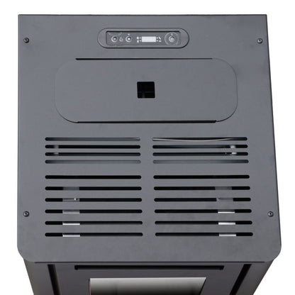 Ferretti Milano Pilleovn 9.5 kW Sort Italiensk Elegant Automatisk Varmeløsning