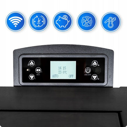 Pilleovn 10 kW med Wi-Fi Rød | 5906765561334