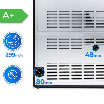 Pilleovn 12 kW Sort med Wi-Fi og Termostat