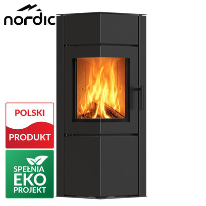 Brændeovn Iskra 8 kW Sort Stål