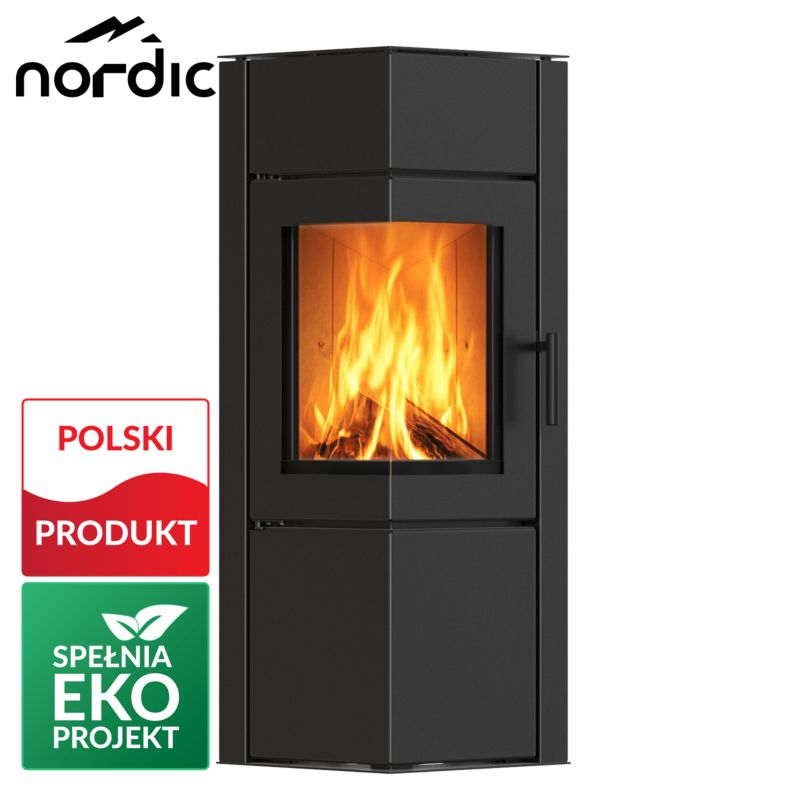 Brændeovn Iskra 8 kW Sort Stål
