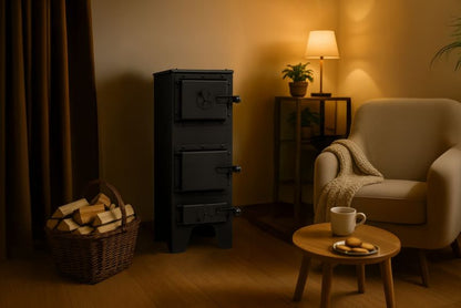 Brændeovn Janusz C1 5 kW 28x28x70 cm Antracit