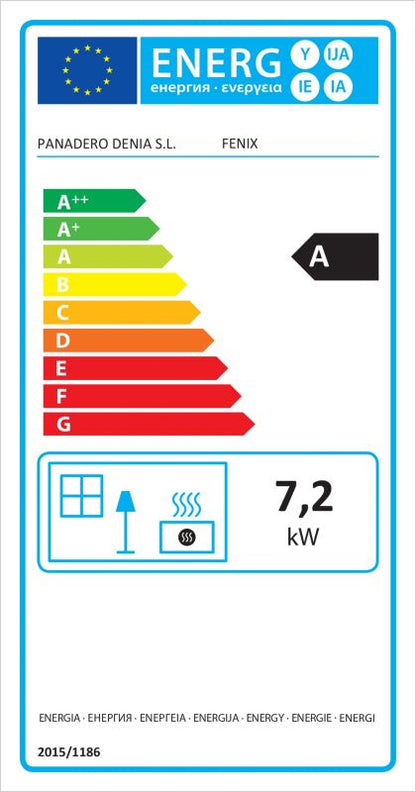 Stålkamin Panadero Fenix 7,2 kW